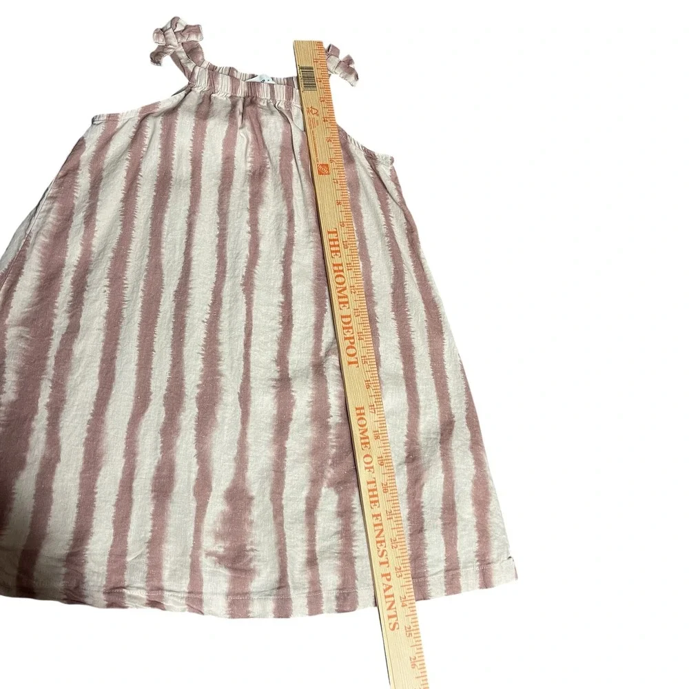 ROP VAN MIERLO x H&M Kids Girls Striped Tank Dress‎ Tie Shoulder Size 6 6X